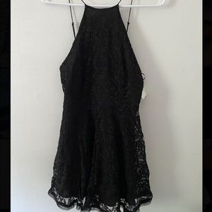 Black lace dress